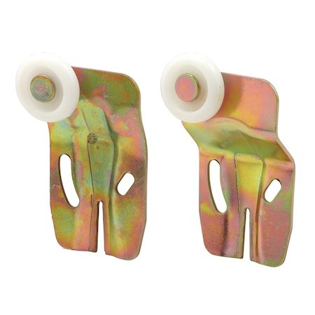 Prime-Line Sliding Closet Door Roller Kit, 7/8 in. Wheel Diameter, Convex Round, PK2 N 7531